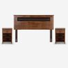 Cama Europea Rosen Full Pratta + Respaldo Ferrara + 2 Veladores