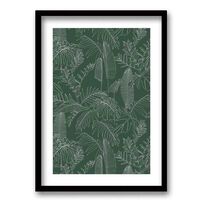 Cuadro Decorativo Retela Verde Vintage 40 x 30 cm