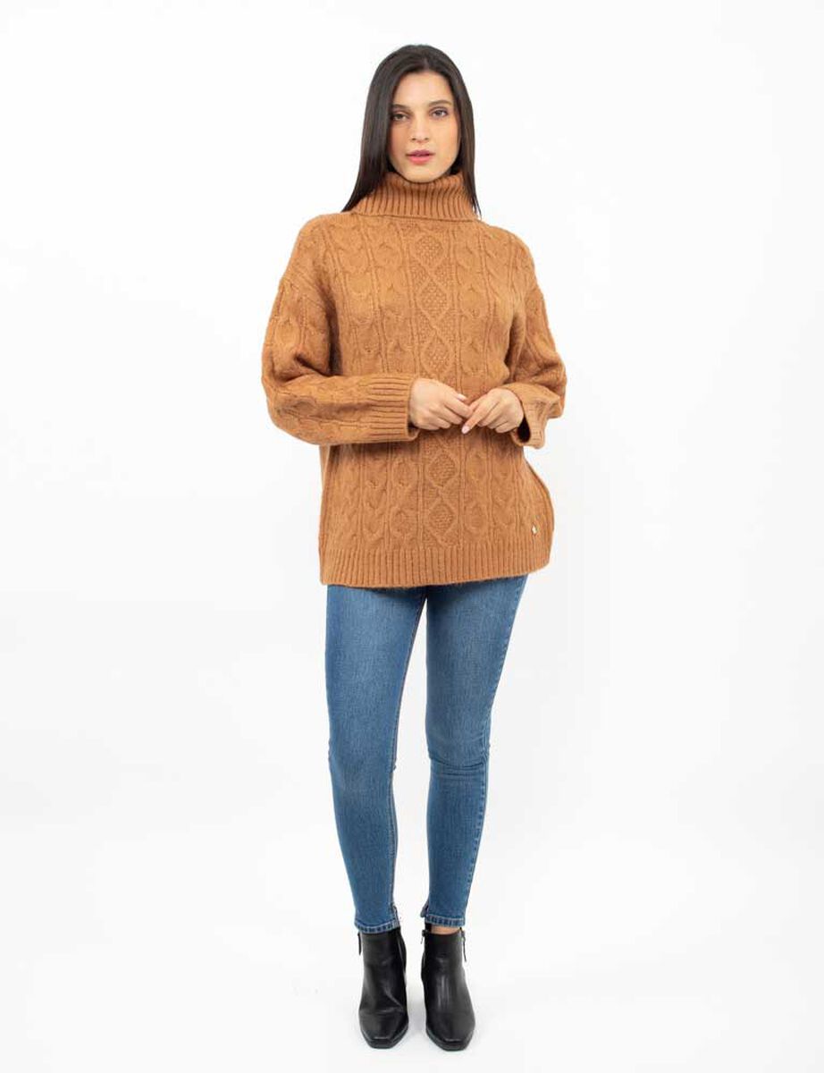 Sweater Cuello Tortuga Mujer Zibel