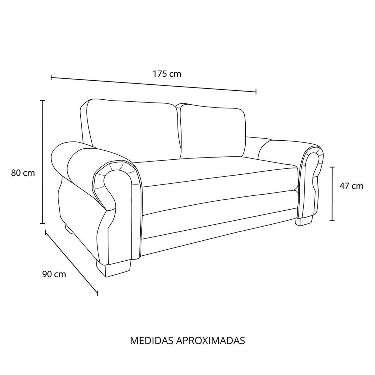 Sof&aacute; Living Factory Oregon 2 Cuerpos Beige