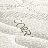 Cama Europea Flex Base Dividida King Máximo Cobre  + Respaldo Tapizado Chocolate