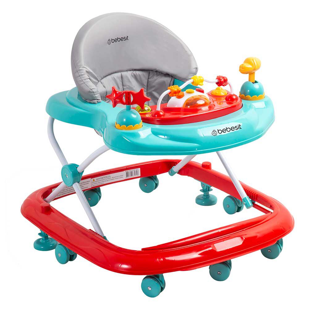Andador Musical Airbus Rojo Celeste Bebesit
