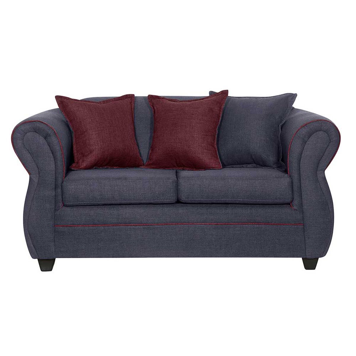 Juego de Living Black Factory Emili 4 Cuerpos Marengo