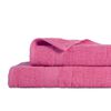 Set 2 Toallas de Ba&ntilde;o Plumetti Colorix 68 x 137 cm Fucsia