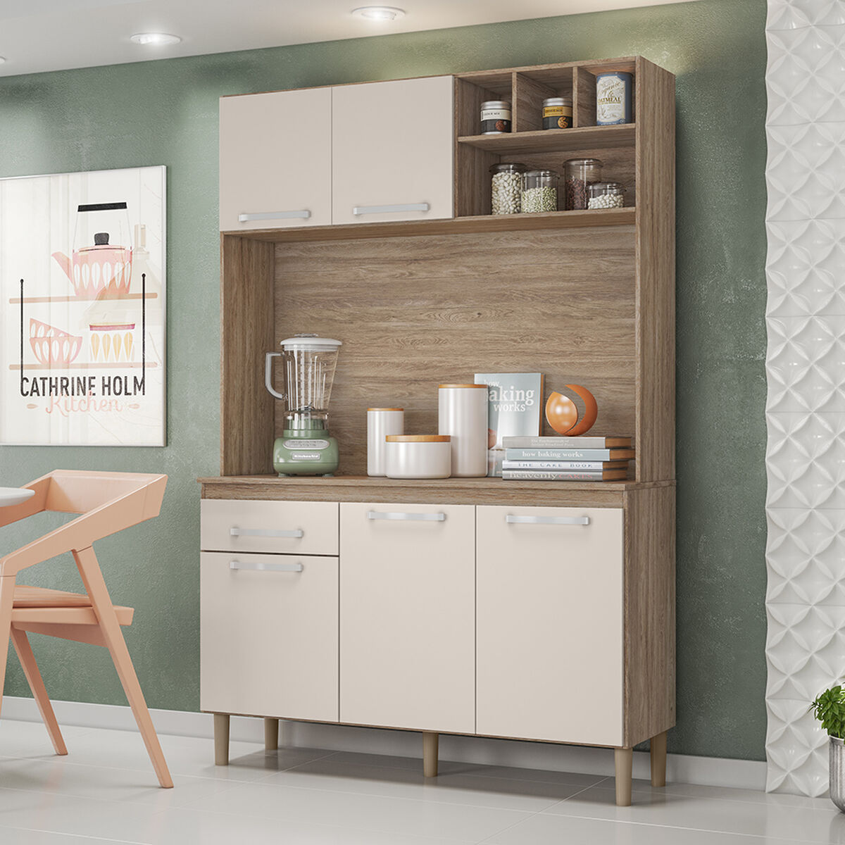 Mueble de Cocina Favatex Build Café 5 Puertas 1 Cajón 