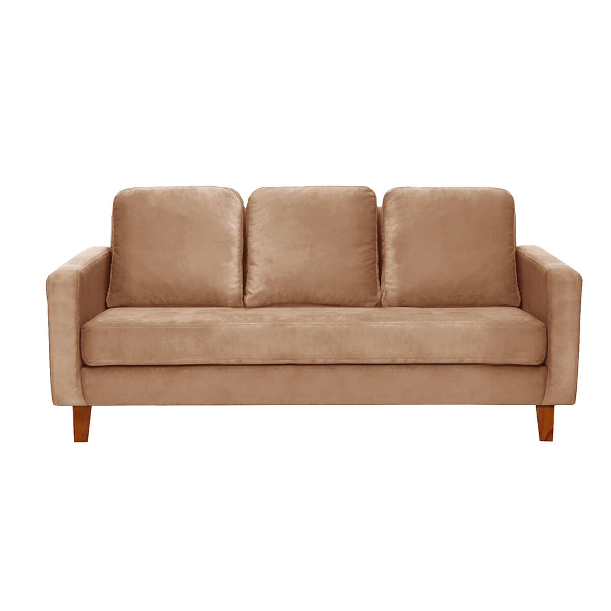 Juego de Living Latam Home Venecia 3 Cuerpos Beige + Sitial Munich Tela Beige