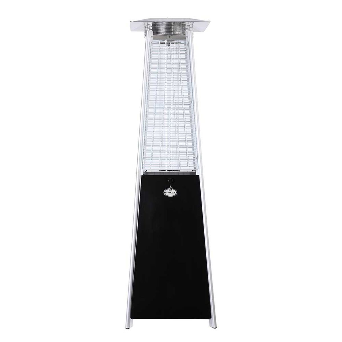 Estufa a Gas Exterior Terraza Klyma Obelisk LW Negra 1,8 mts.