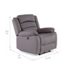 Bergere Reclinable Daniels New Praga  1 Cuerpos Gris