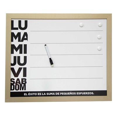 Pizarra Plástico Vgo Work 40 x 50 cm Dorado