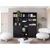 2 Estantes 2 Puertas + Estante 45 cm TuHome Home Wengue