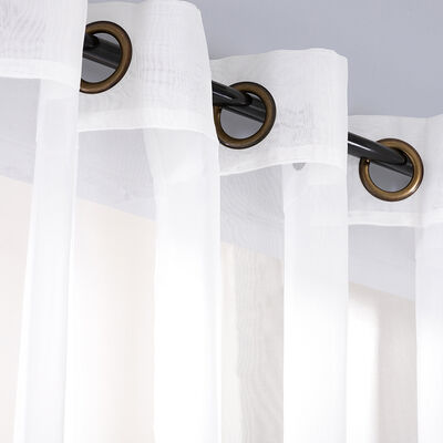 Imagen 2 del producto Juego de Velos Doral Liso Argolla 140 x 220 cm Blanco