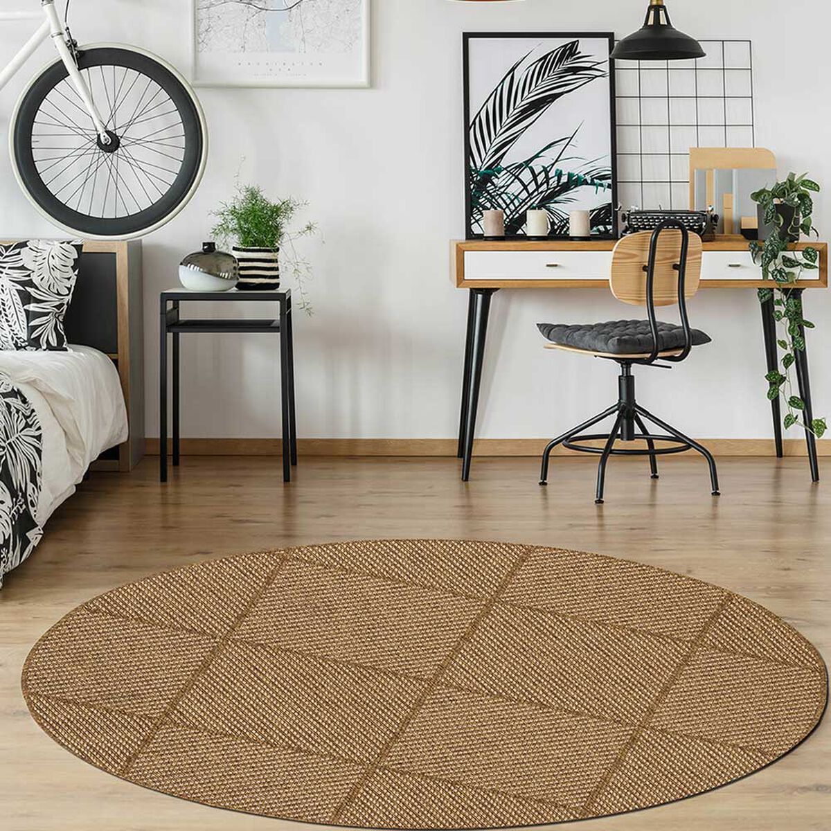 Alfombra Idetex Venus 150 x 150 cm Caramelo