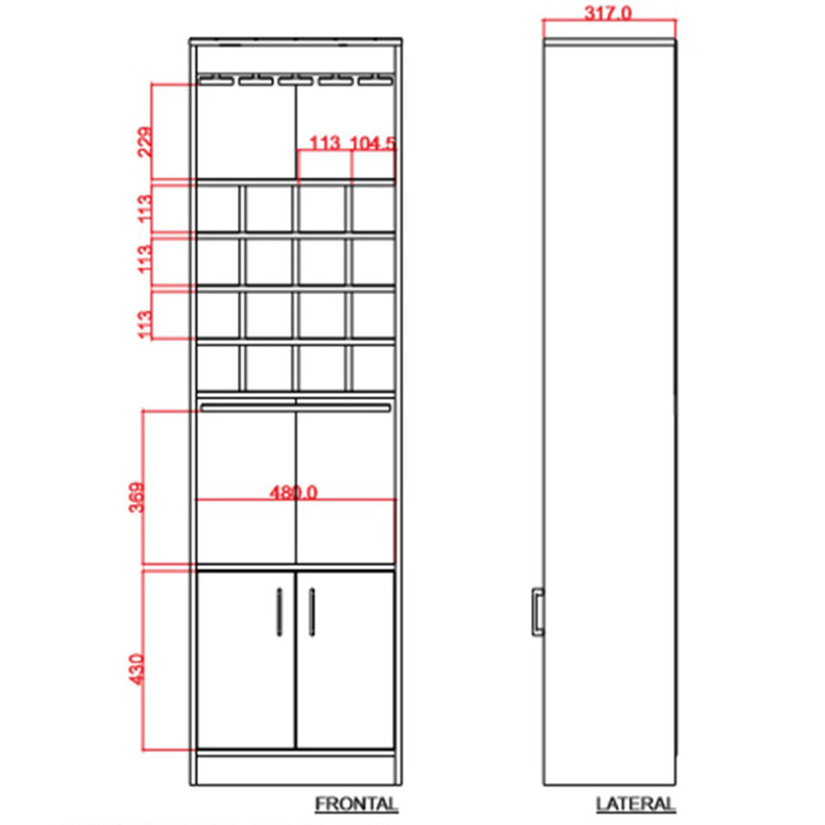 Mueble Bar + Mesa de Centro TuHome Beijing