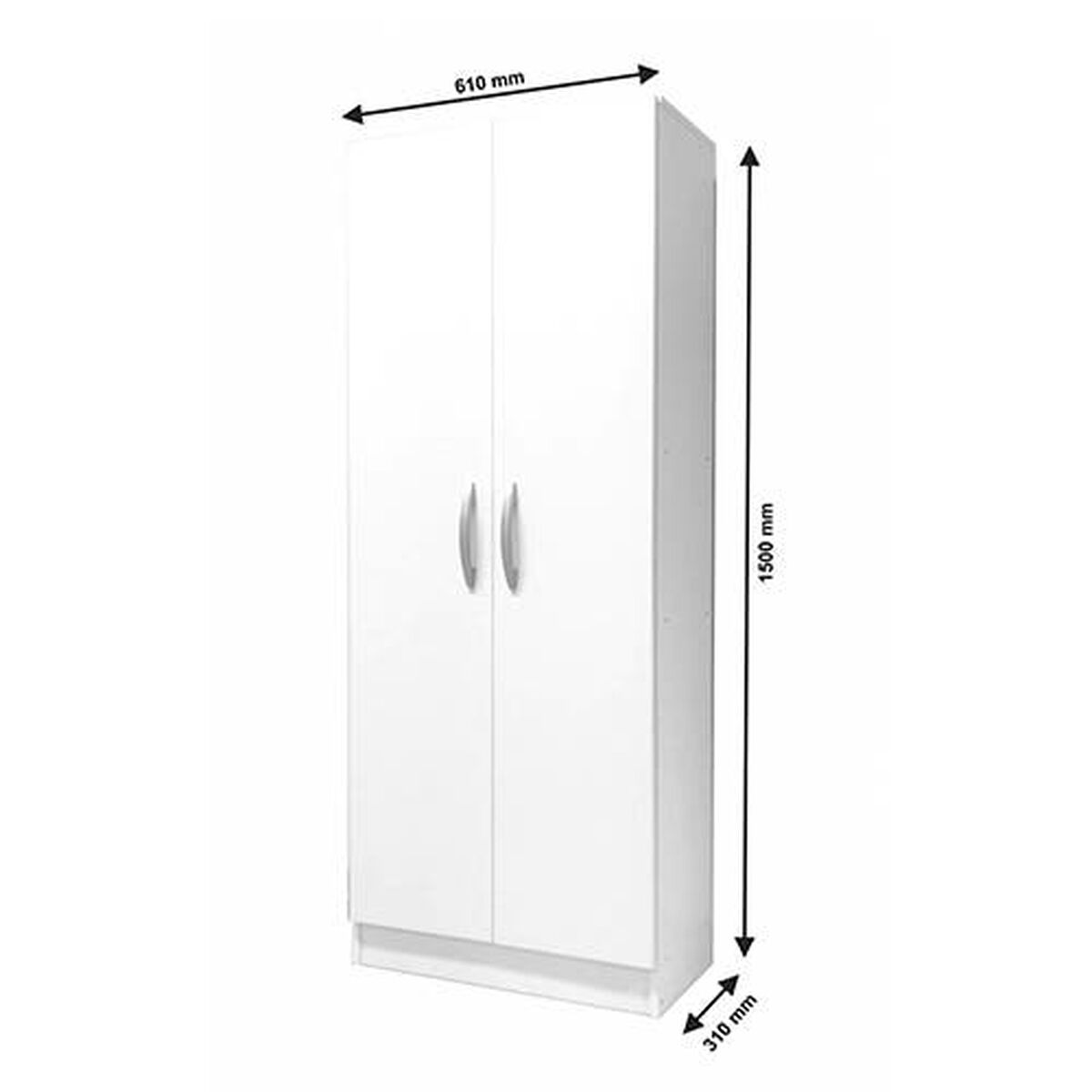 Despensa Home Mobili Pisa 2 Puertas Blanco