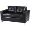 Sofá Muebles America George 2 Cuerpos Negro