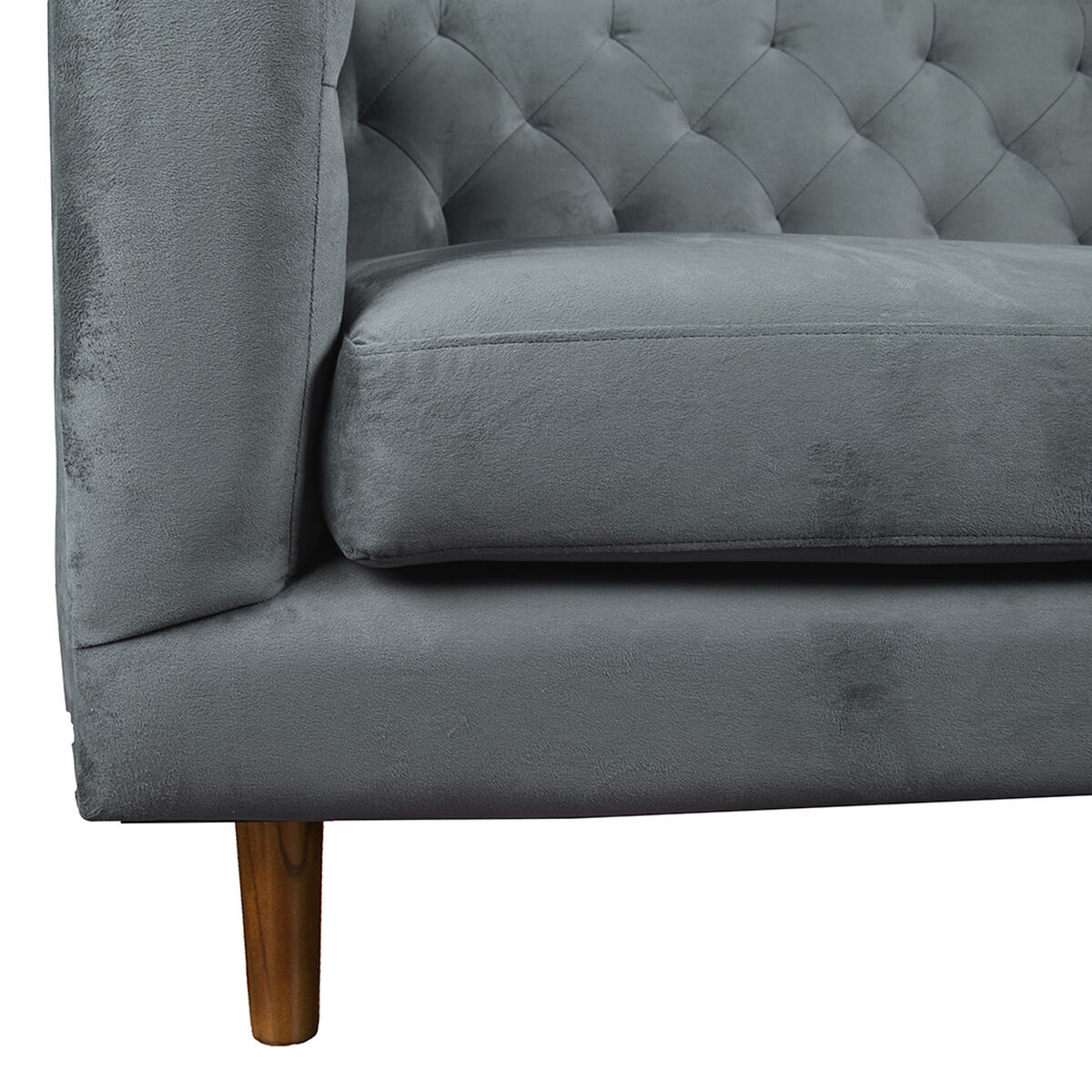 Sofá Tela Velvet Latam Home Brescia 3 Cuerpos