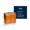 Lavaplato Derecho Muebles Hema Berl&iacute;n 100 cm Nogal