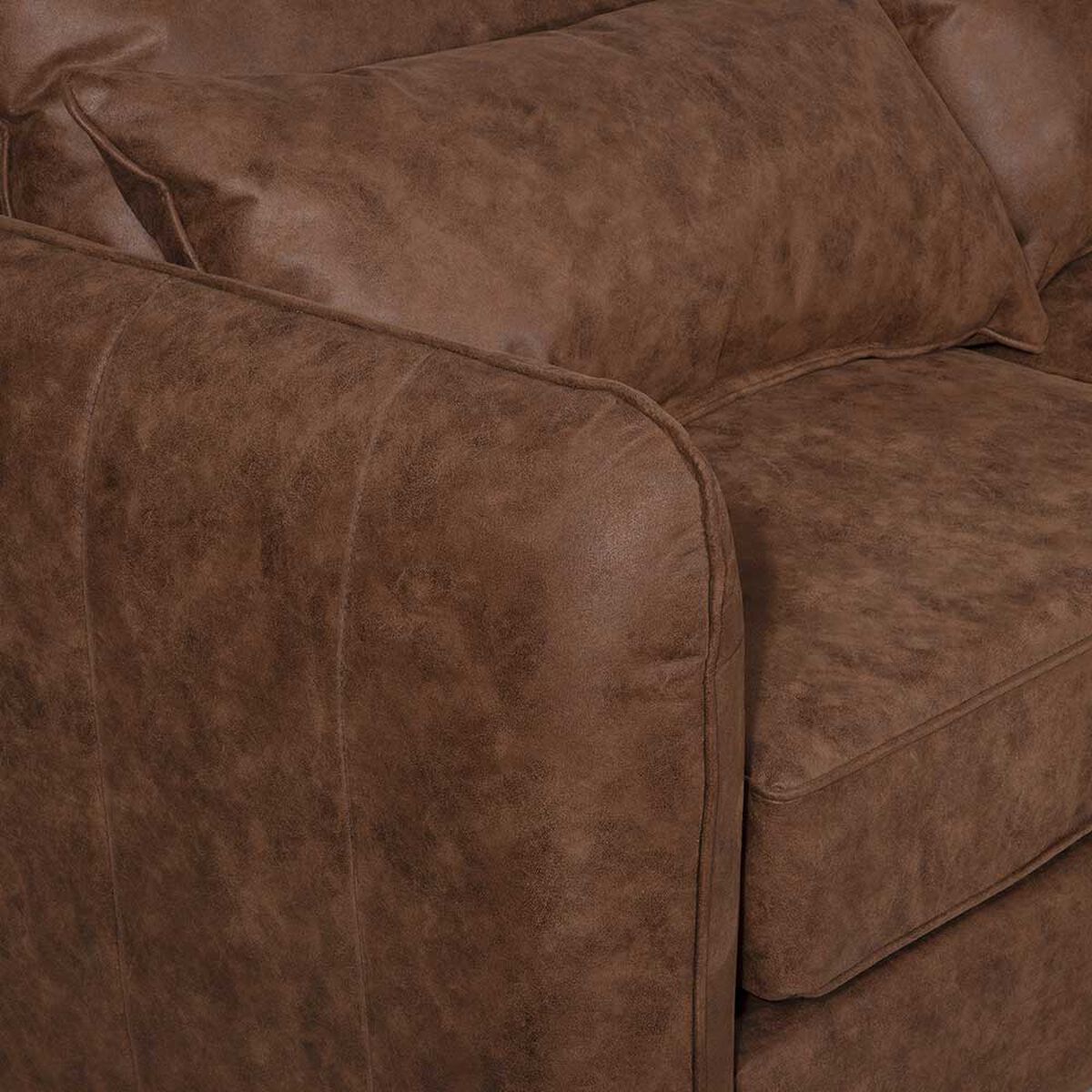 Sofá Innovamuebles Italia Cuero 2 Cuerpos Brown