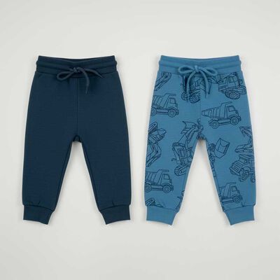 Pack 2 Pantalón Buzo Bebo Chess Baby Indigo