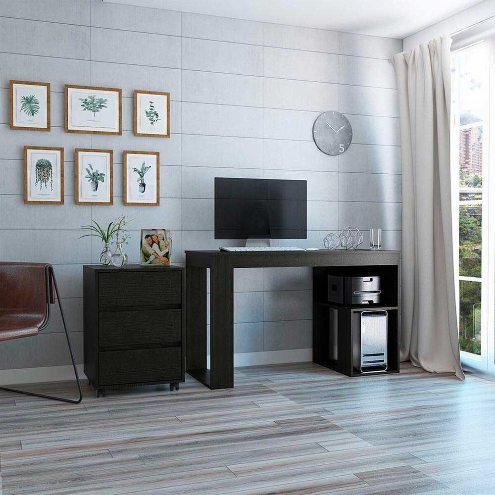 TUHOME Escritorio Astana + Archivador Office