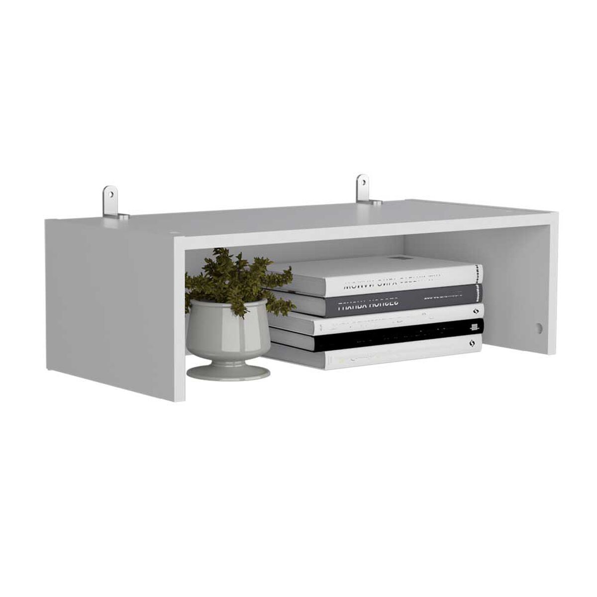 Estante 2 Puertas + Estante 5 Repisas + 2 Complementos TuHome Home Blanco