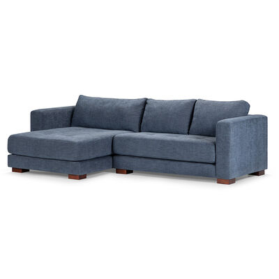Sofá Seccional Izquierdo Rosen Copeland 3 Cuerpos Indigo