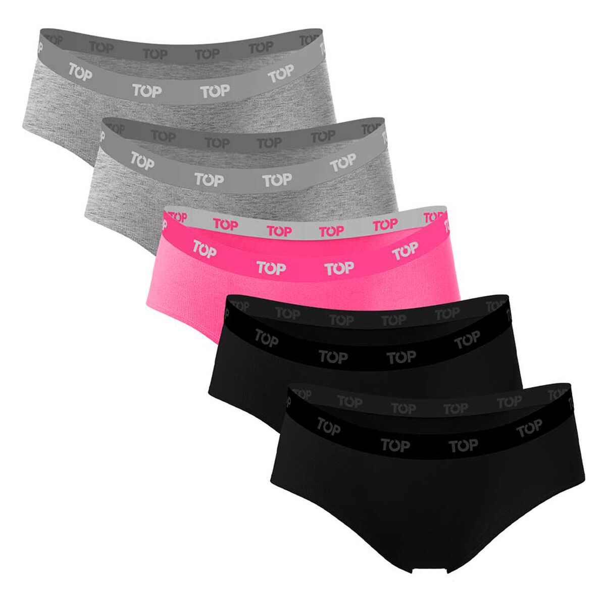 Pack 5 Calz&oacute;n Pantaleta Mujer Top