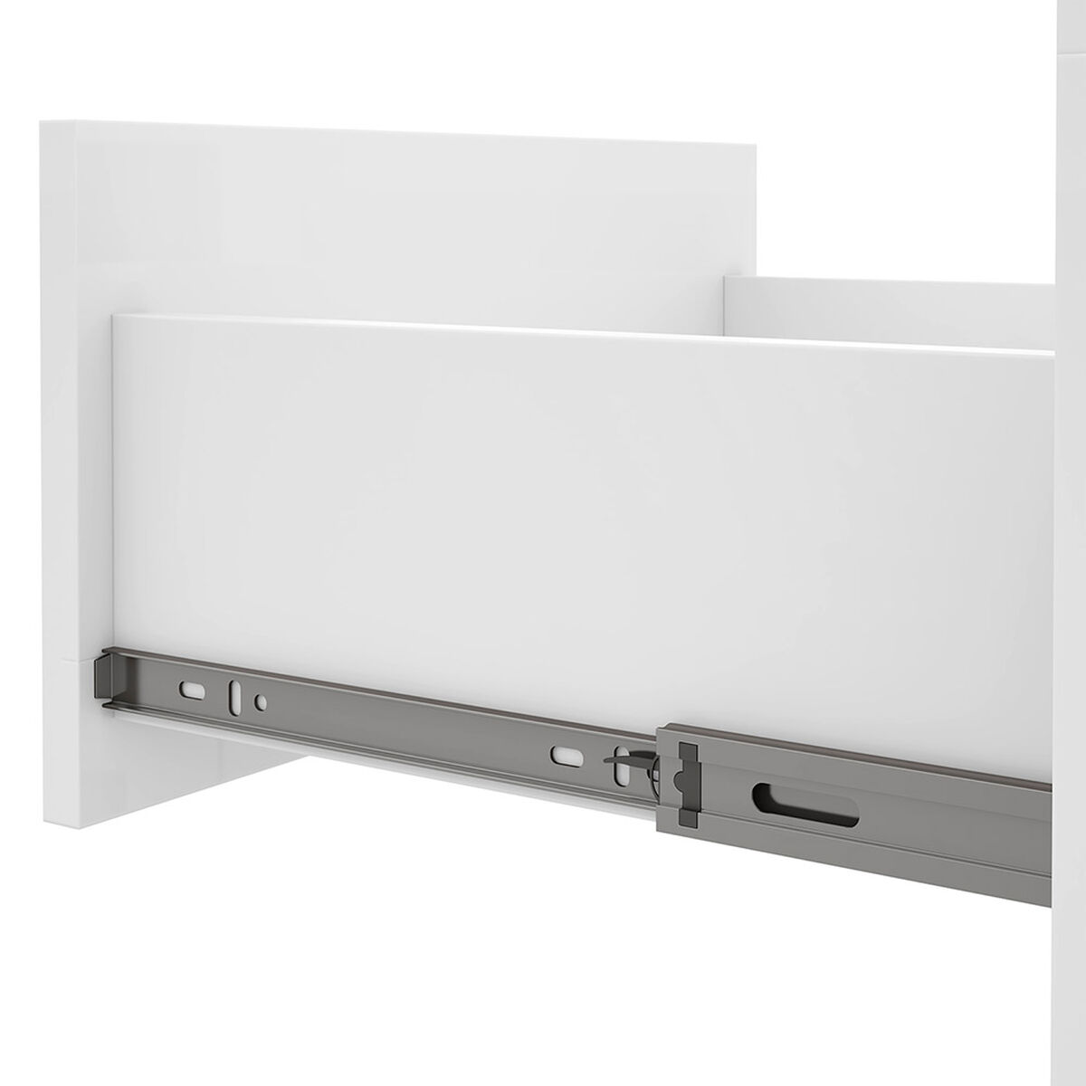 Velador Di Poretti Design Baiao 3 Cajones Blanco