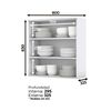 Mueble de Cocina Aereo Home Mobili Tulum 2 Puertas Blanco