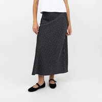 Falda Maxi Mujer Zibel Negro-Prin, Verde