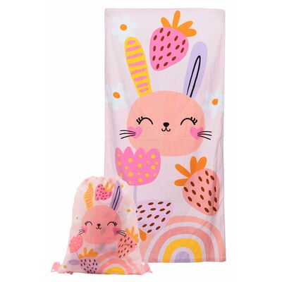 Toalla de Playa con Bolso Casanova Kids Cute 70 x 140 cm.
