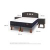 Cama Europea CIC Base Dividida 2 Plazas Premium + Respaldo + 2 Veladores Gales