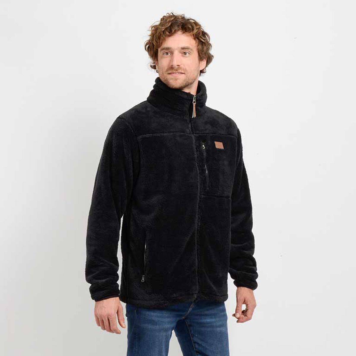 Polerón Chiporro Cuello Cierre Overlock Bolsillos Hombre O´neill
