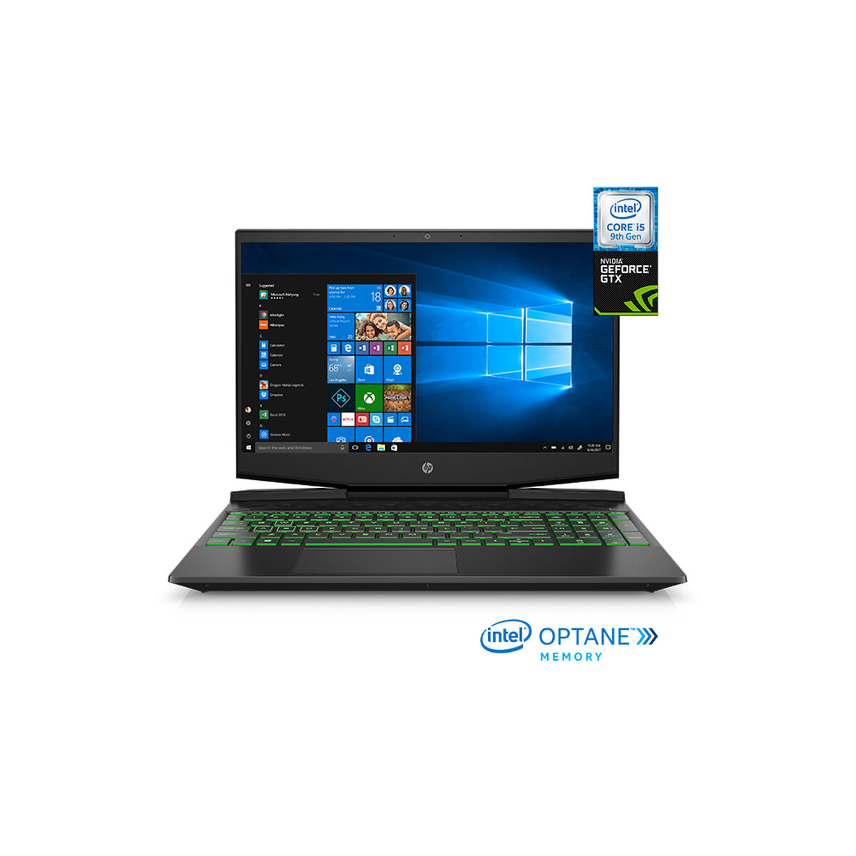 Notebook Gamer HP 15-dk0015 Core i5-9300H 8GB 256GB SSD 15.6" 3GB NVIDIA GTX 1050 + 16GB Optane