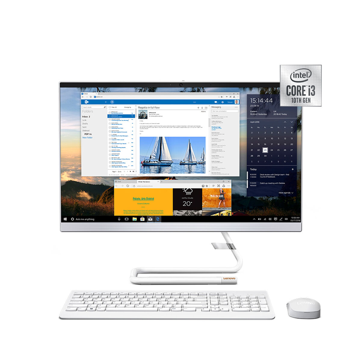All in One Lenovo A340-24IWL Core i3 8GB 512GB SSD 23.8"