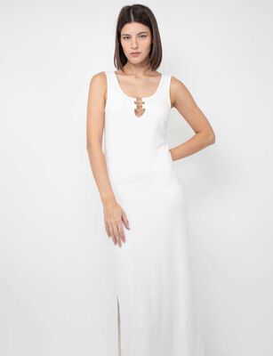 Imagen 2 del producto Vestido Slim Maxi Sin Mangas Mujer Fiorucci Blanco, Negro, Oliva, Rojo