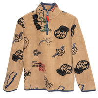 Polerón Polar Niño Chess Camel, Denim, Grafito, Verde