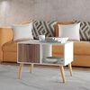 Mesa de Centro Home Mobili Jovi Blanco Café
