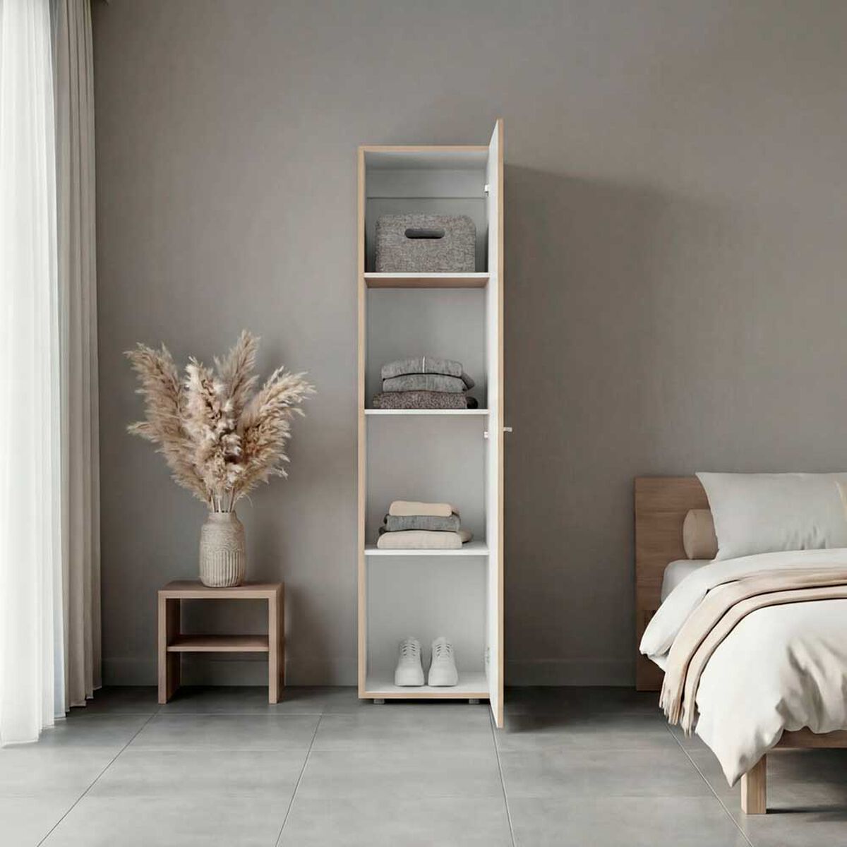 Closet Tuhome Dreams 1 Puerta  Fresno Blanco