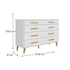 C&oacute;moda Di Poretti Design Brisa 8 Cajones Blanco