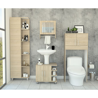 Botiquín + Optimizador Lavamanos + Baño + Mueble Bath300 TuHome Bath 300