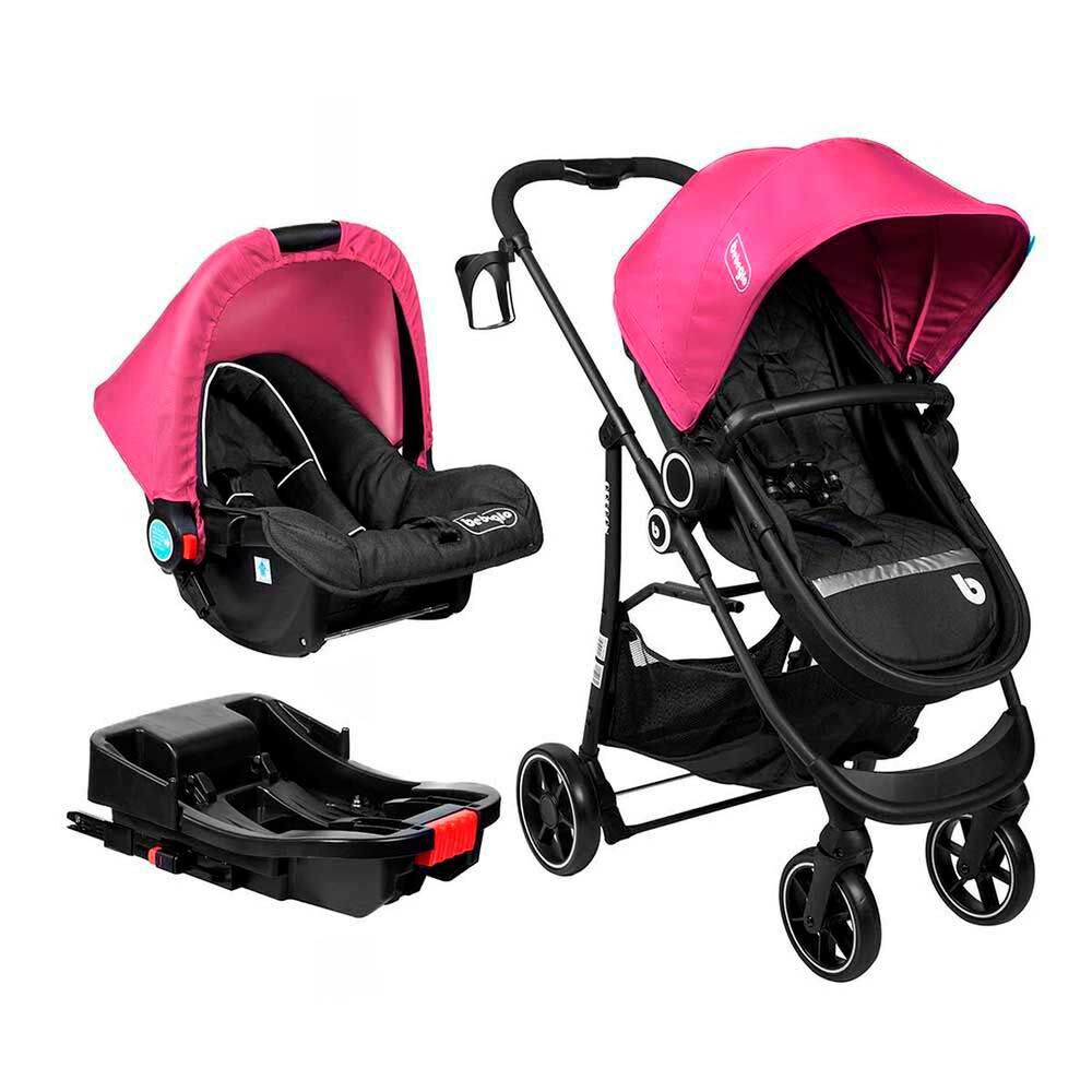 Bebeglo Oregon Isofix Travel System + Base Fucsia
