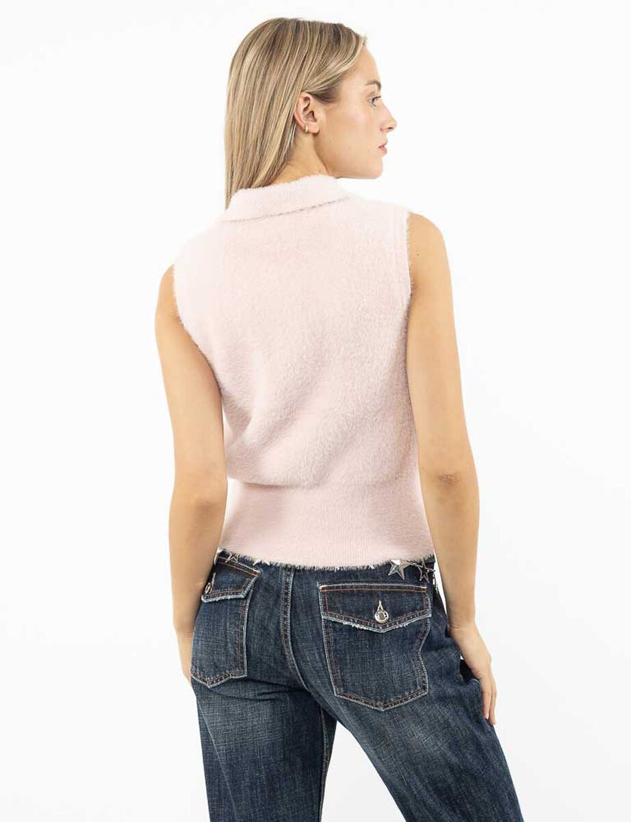 Sweater Sin Mangas Mujer Icono