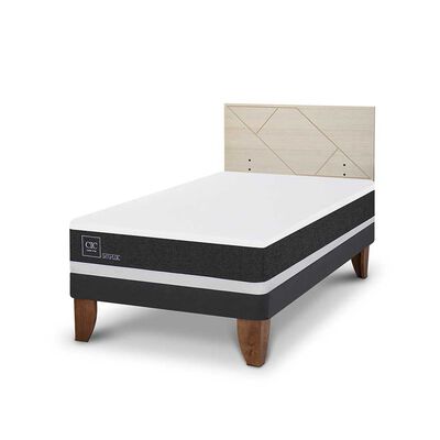 Imagen 2 del producto Cama Europea CIC 1,5 Plazas Ortopedic + Respaldo Villarrica Alpino