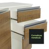 Mueble de Cocina Vekkahome Súper Smart 2 Cajones 9 Puertas Café
