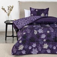 Plumón American Family 1.5 Plazas Lavande