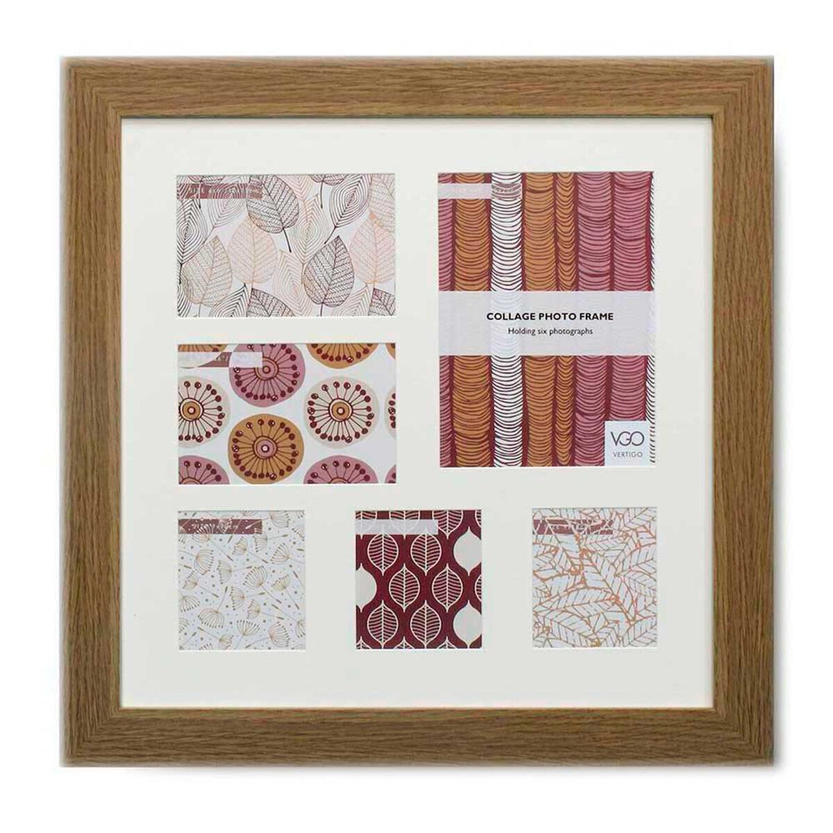 Marco Vgo Collage Caf&eacute; Claro 40 x 40 cm