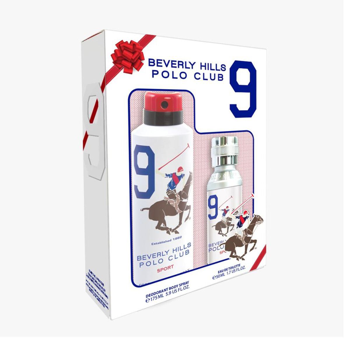 Set Perfume Beverly Hills Polo Hombre Nine EDT 50 ml + Deo