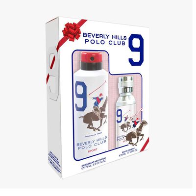 Set Perfume Beverly Hills Polo Hombre Nine EDT 50 ml + Deo