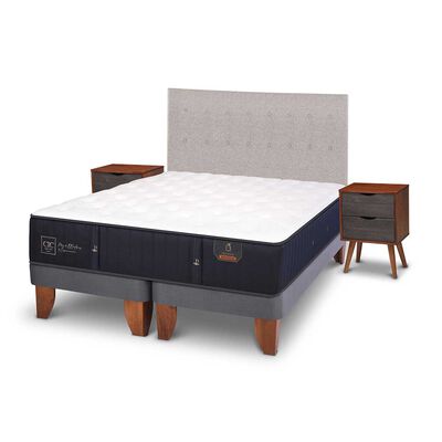 Imagen 2 del producto Cama Europea CIC Base Dividida King Premium + Respaldo + Veladores